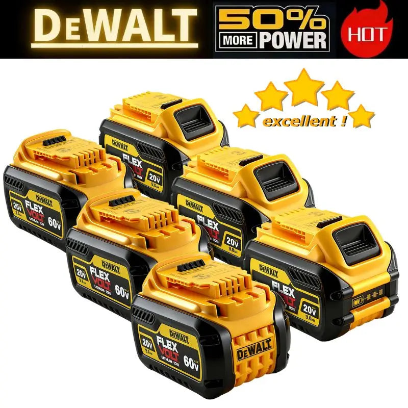 DeWALT 100% Original Battery 20V/60V 9000mAh MAX FlexVolt for DCB200 DCB205 DCB206 DCB209  Power Tool Battery Air Transpor~
