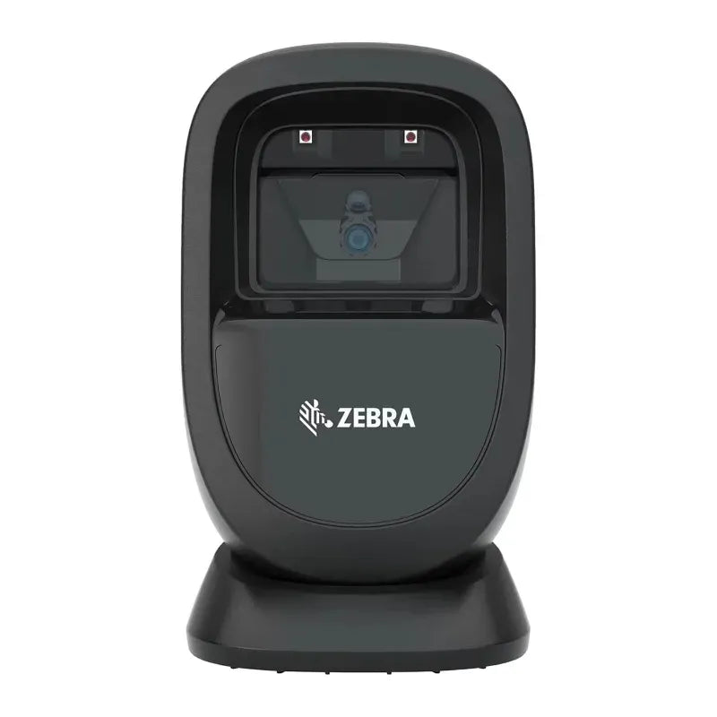Desktop presentation barcode scanner, black Zebra DS9308 with front window
