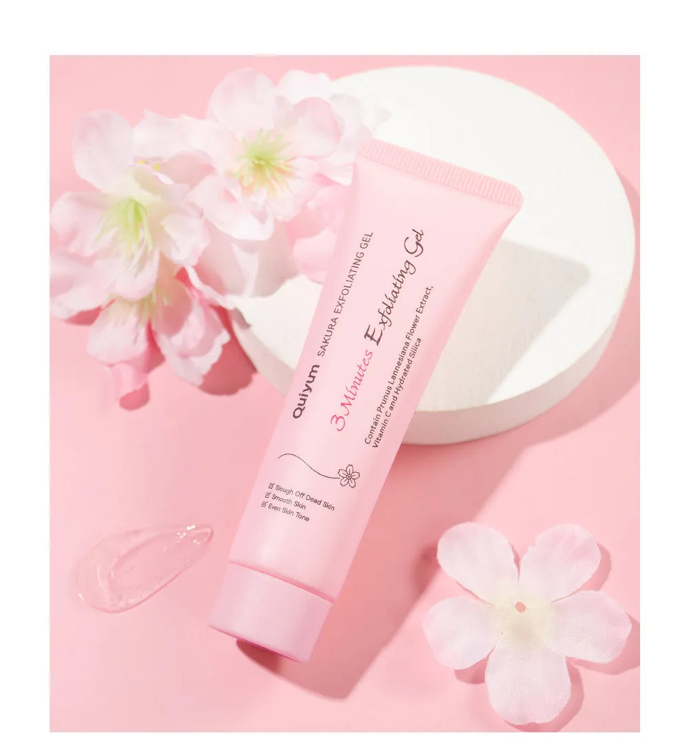 Sakura Exfoliating Gel | Deep Cleansing Face & Body Scrub 30g Scrubs Treatments Tidesmit