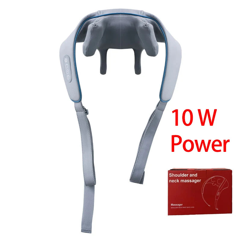 Shiatsu Neck and Shoulder Massager with Heat - Tidesmit Pro Series Relaxation Treatment Tidesmit