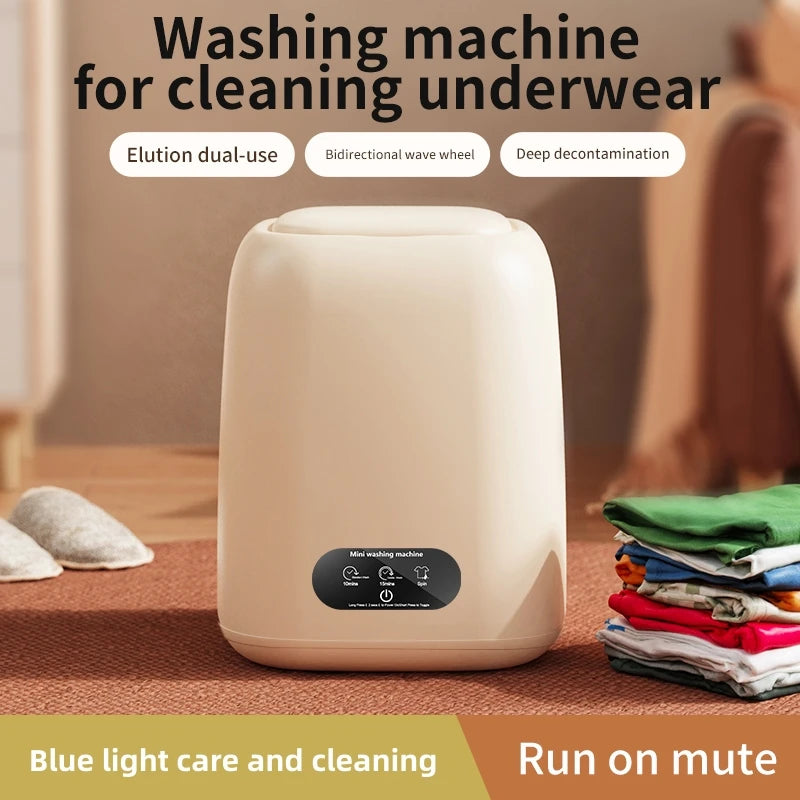 Tidesmit portable washing machine and spin dryer side profile showing 3 mode control panel for RV and dorm use