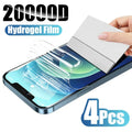 Hydrogel Screen Protector for iPhone - 4-Pack Case-Friendly HD Film Hydrogel Film Tidesmit