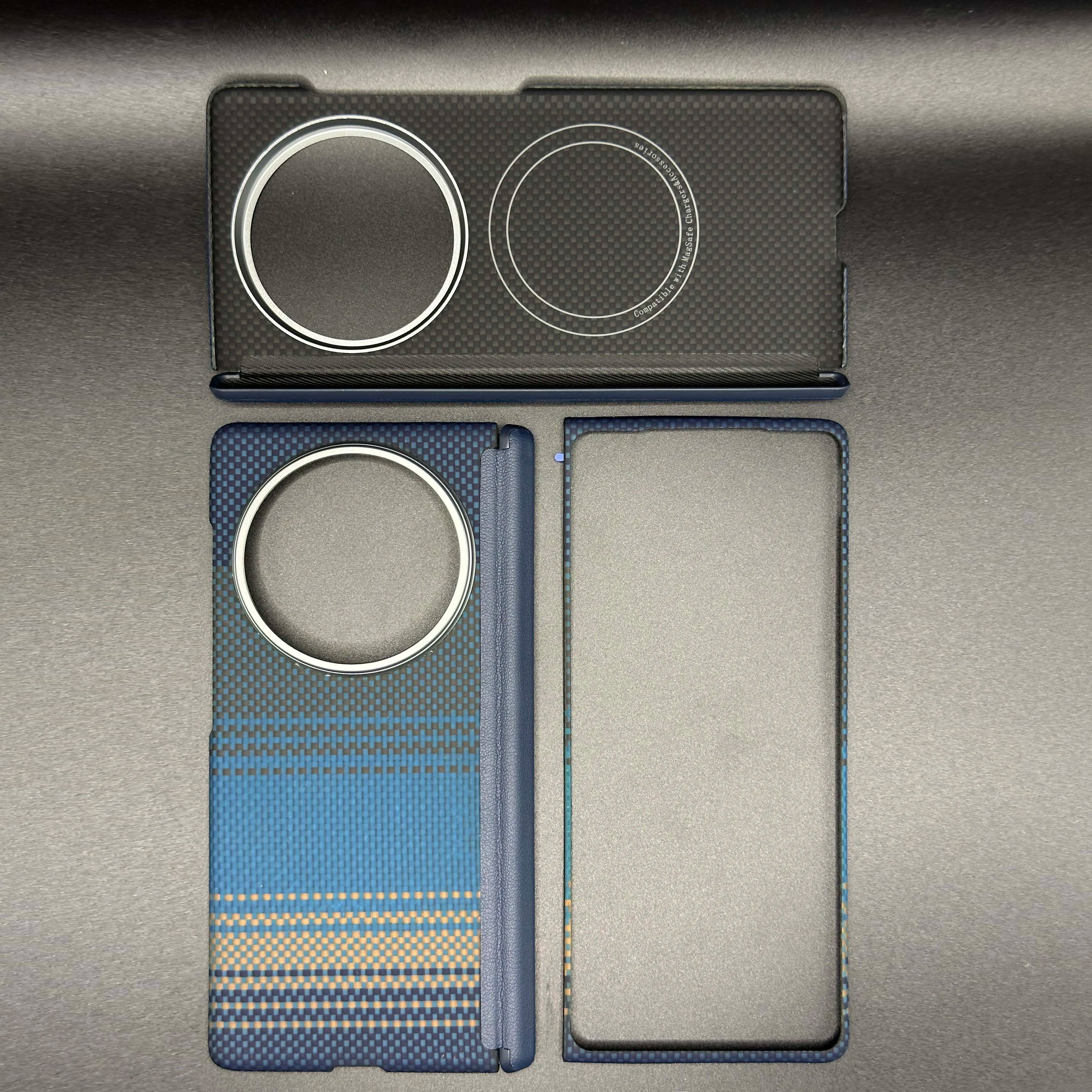 vivo X Fold5 Kevlar Case – Slim Military-Grade Aramid Fiber Cover Moonrise ZZ China Mainland vivo X Fold5 Tidesmit
