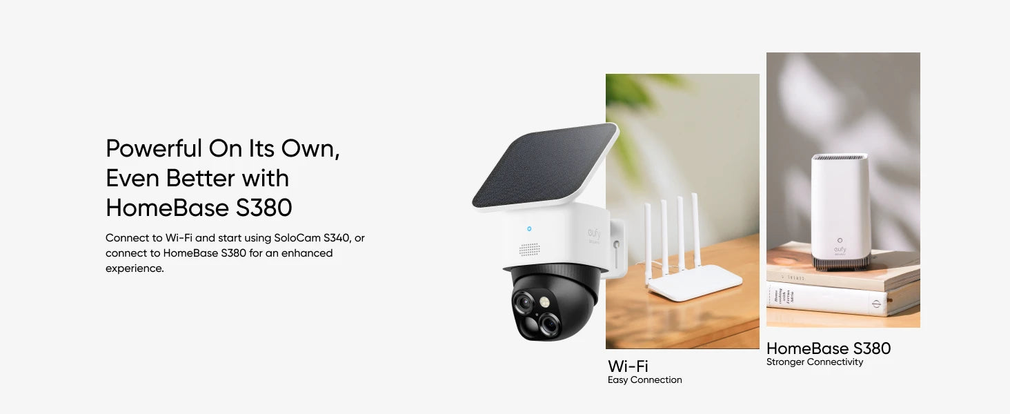 Renewed eufy Security SoloCam S3(S340), Solar Security Camera, Wireless Outdoor Camera, 360 Degree Pan & Tilt Surveillance
