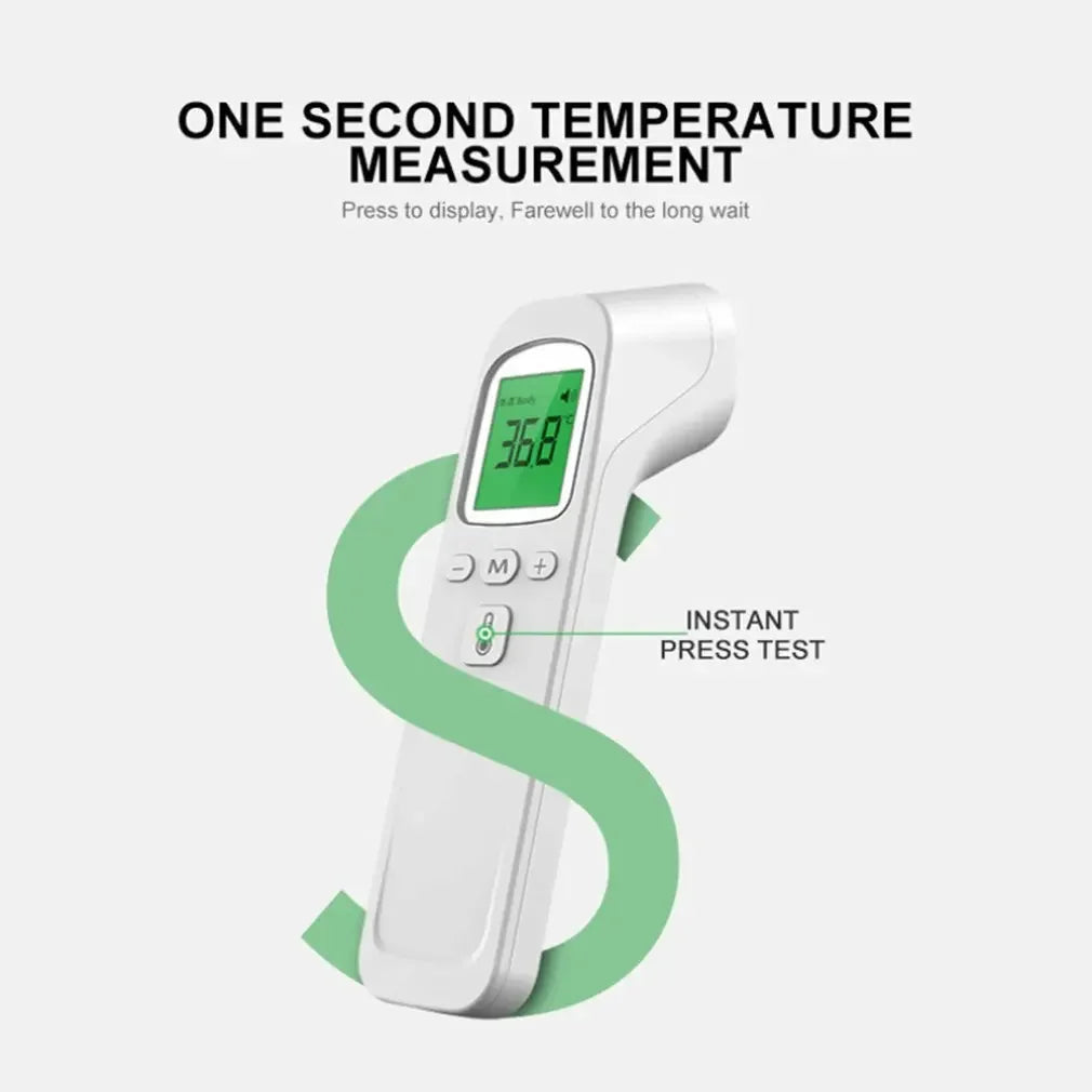 Wrist Blood Pressure Monitor LED Rechargeable English Voice Broadcast Tonometer BP Monitor Forehead Digital Thermometer