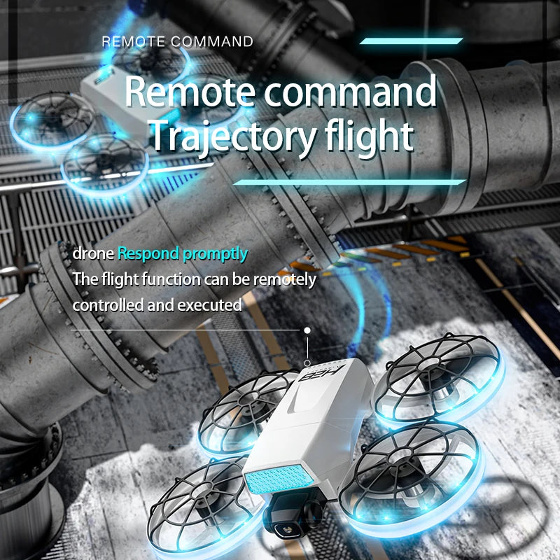 4K Camera Drone with Display Remote - Foldable GPS Obstacle Avoidance Tidesmit