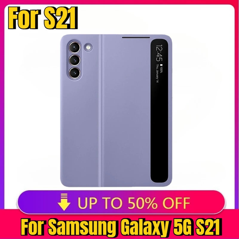 Samsung Galaxy S21 Series Smart Mirror Flip Case - Military-Grade Protection Tidesmit