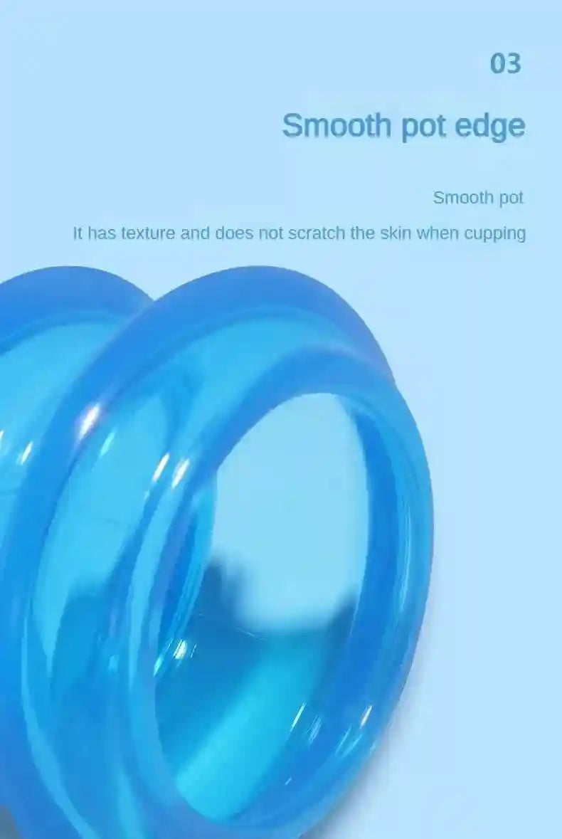 Silicone Cupping Therapy Set - 4 Piece Cellulite Massage Kit Massage Roller Tidesmit