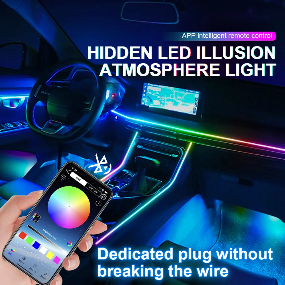 Car Ambient Lighting RGB LED Symphony Atmosphere Lamp by Tidesmit Tidesmit