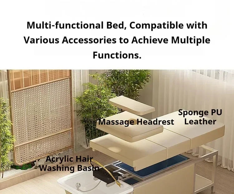 Head Spa Shampoo Chair with Integrated Water Tank - Japanese Wash Basin Massage Chairs Tidesmit