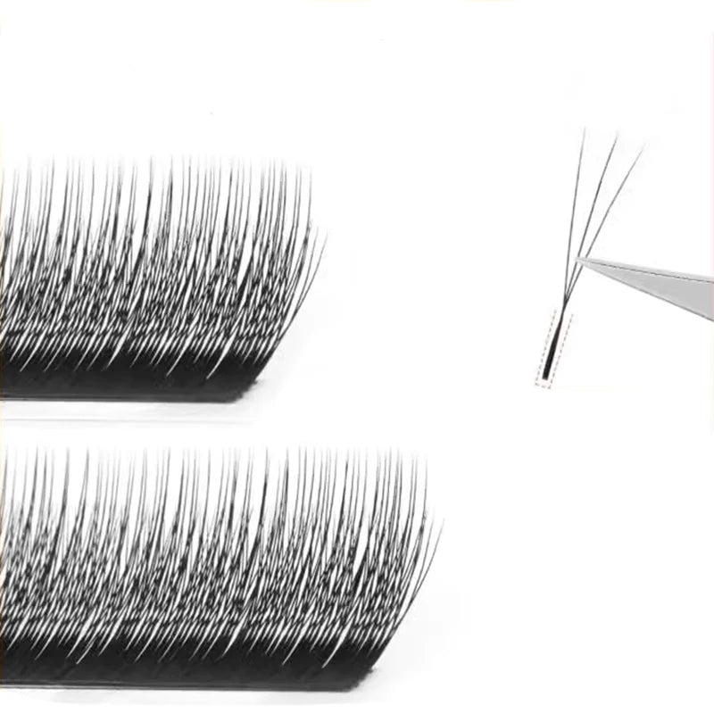 MARIA 3D Narrow W Shape Eyelashes Hand Premium lashes Soft Light Natural Lashes Extension Supplies Makeup Mesh Net Cross Lash False Eyelashes Tidesmit