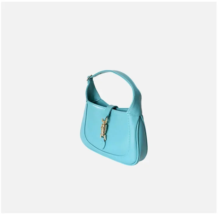 New High-quality Cowhide Women's Underarm Bag Handbag Zipper Opening Women's Bag Business and Casual Style