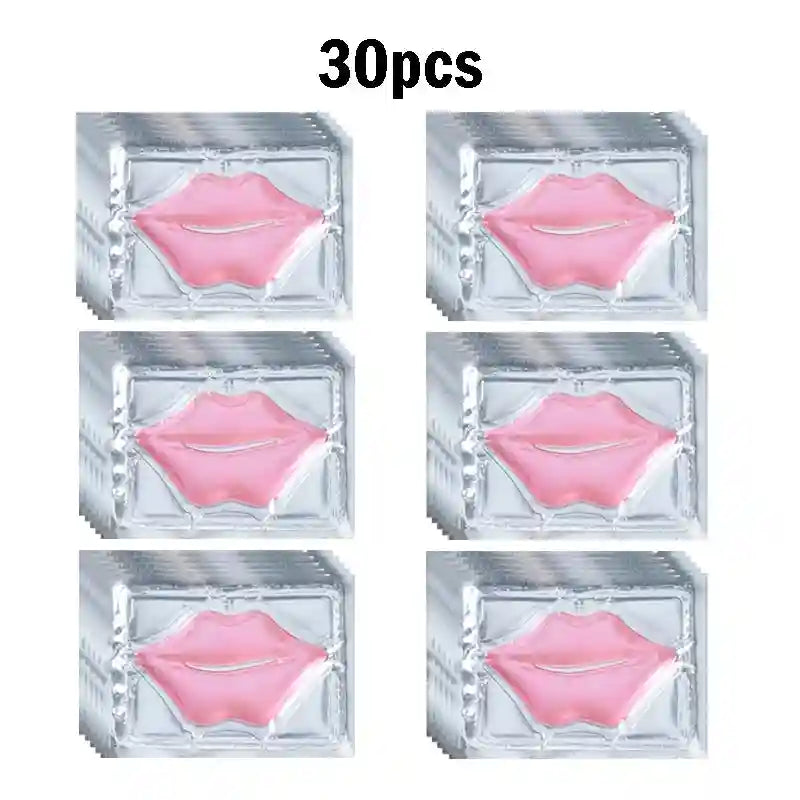 Crystal Collagen Lip Mask - Hydrating Lip Treatment for Plump Lips Lip Care Pink 30pcs Tidesmit