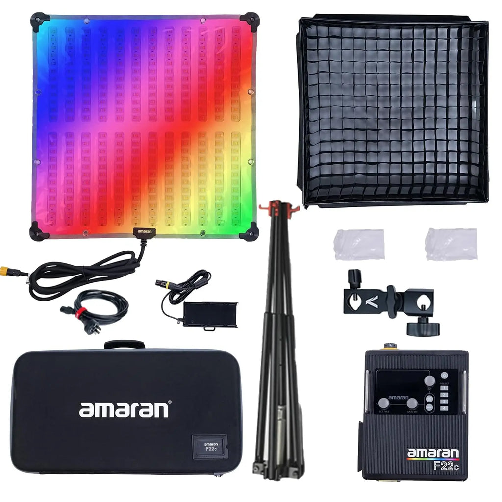 Amaran F22c RGBWW LED Video Light Mat 200W - Adjustable Color Temperature Tidesmit