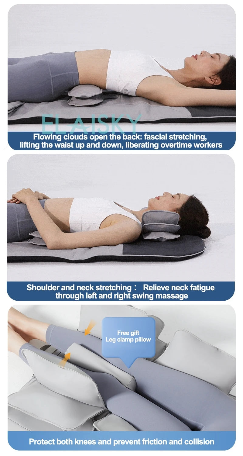 Full Airbag Massage Mattress with Heat | Deep Tissue Kneading Massage Cushion Tidesmit