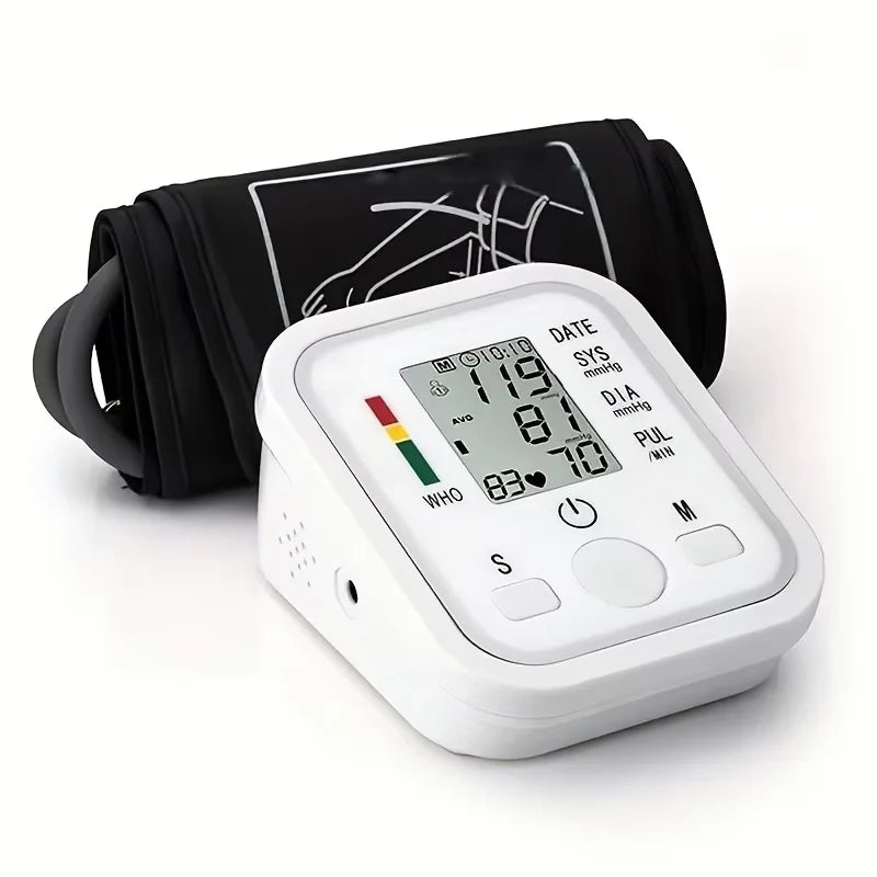 Blood Pressure Meter Digital Automatic Tonometer Upper Arm Blood Pressure Monitor Medical Tensiometer Sphygmomanometer Measure