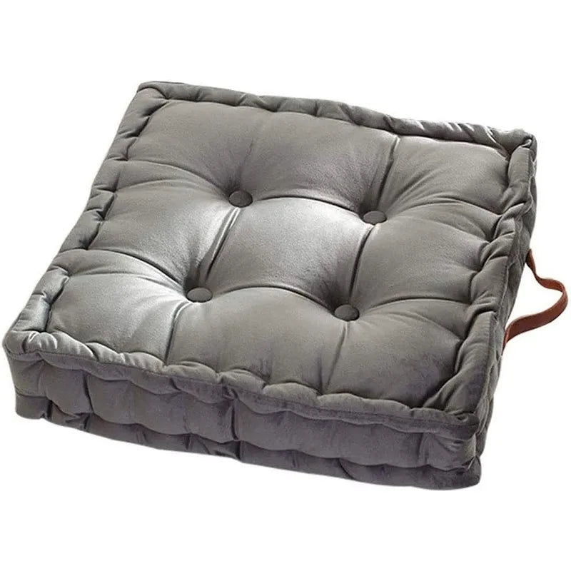 Square Thick Floor Seating Cushions Tufted Meditation Pillow Floor Pillow Seating with Carrying Handle Tatami Pad Christmas Gift