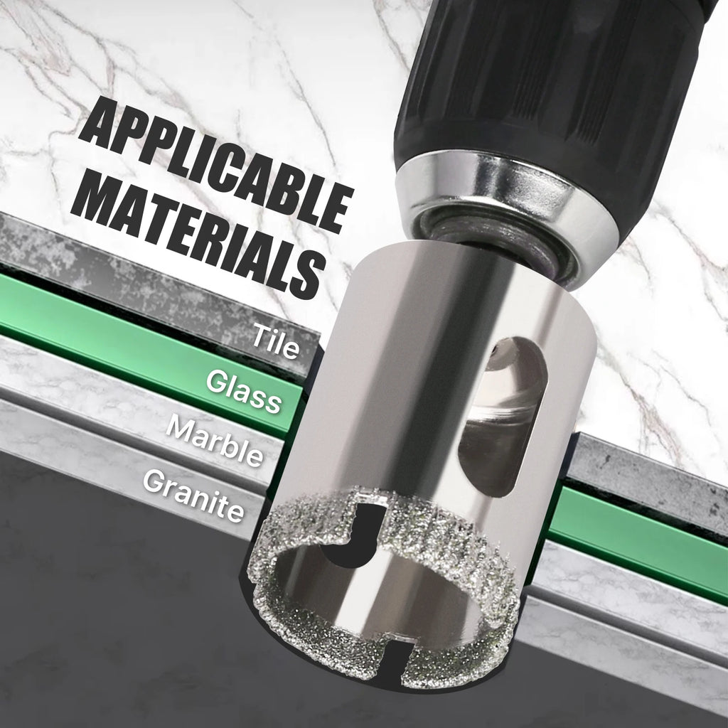 High Quality 1PC 3-200mm Tile Drill Bit Diamond Coated Tile Marble Glass Ceramic Hole Saw Drilling Bits Power Tools Accessories