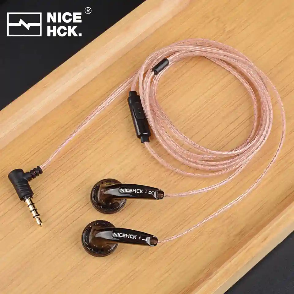 Wired 3.5mm HiFi Earbuds - Green Monitor Headphones for Clear Audio Tidesmit