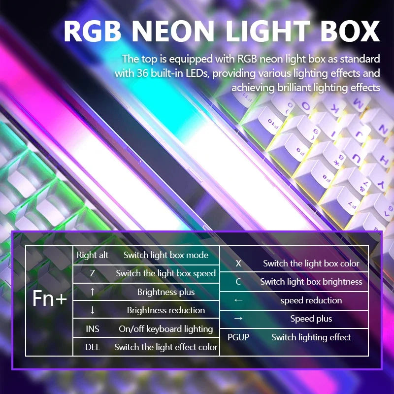 AULA HERO84 HE Magnetic Switch Wired Mechanical Keyboard RGB Music Rhythm 8K Return Rate Keyboard Computer Accessorie for Gamer