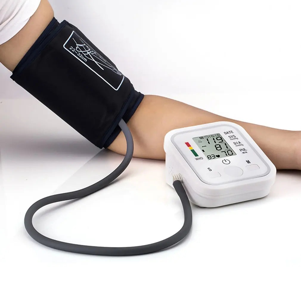Medical Automatic Sphygmomanometer Digital Arm Wrist BP Blood Pressure Monitor Tensiometer Tonometer Heart Rate Pulse Meter