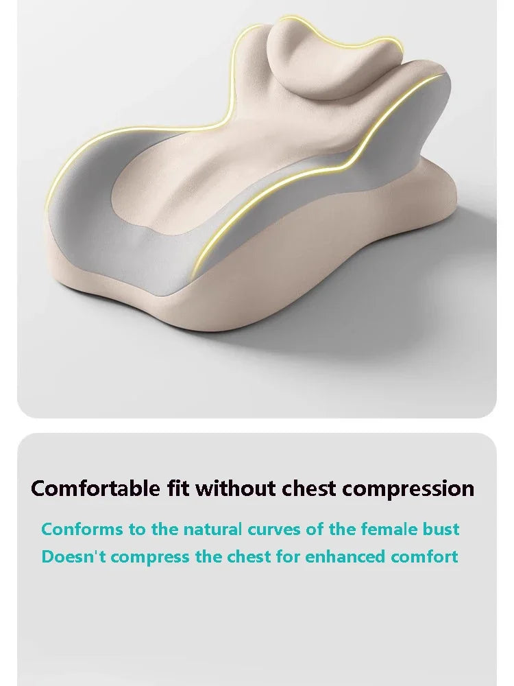 Memory Foam Ergonomic Pillow for Neck Support and Muscle Relief Massage Cushion Tidesmit