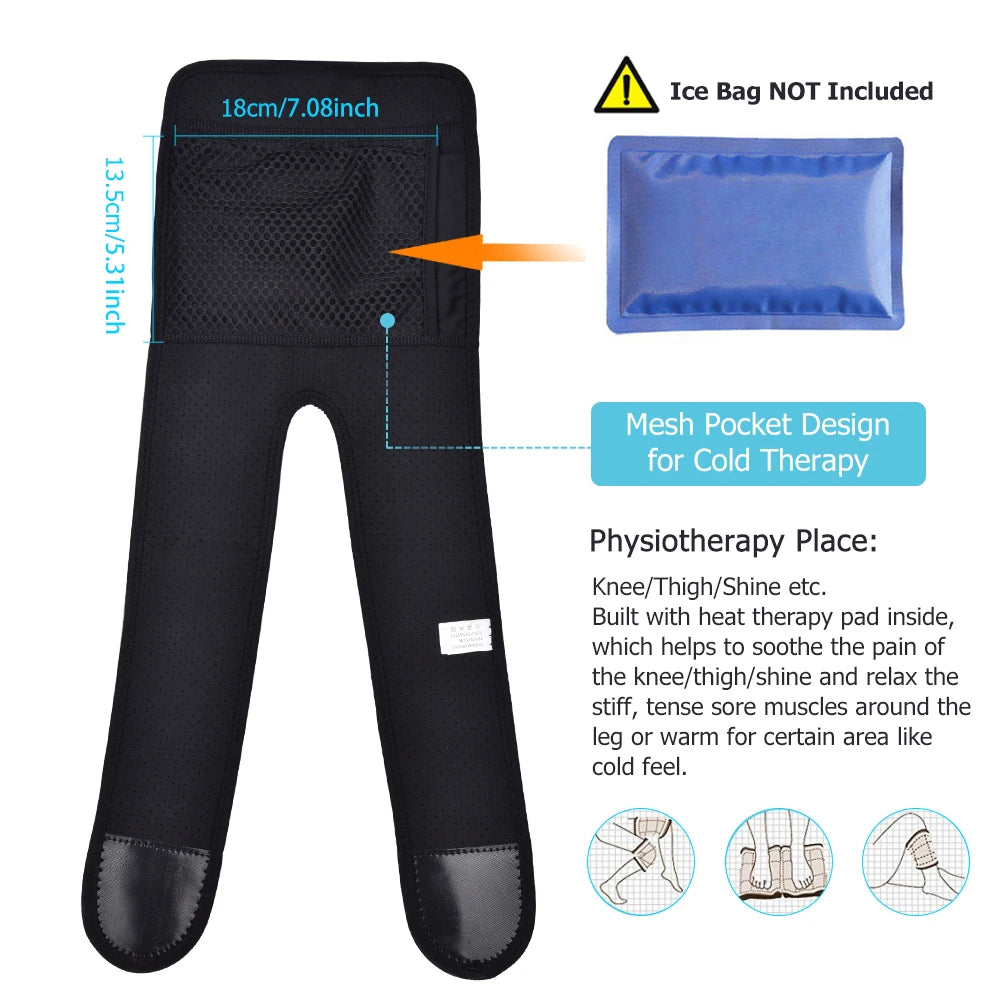 Electric Heating Knee Brace - 3 Temperature Levels USB Powered Fascia Gun Tidesmit