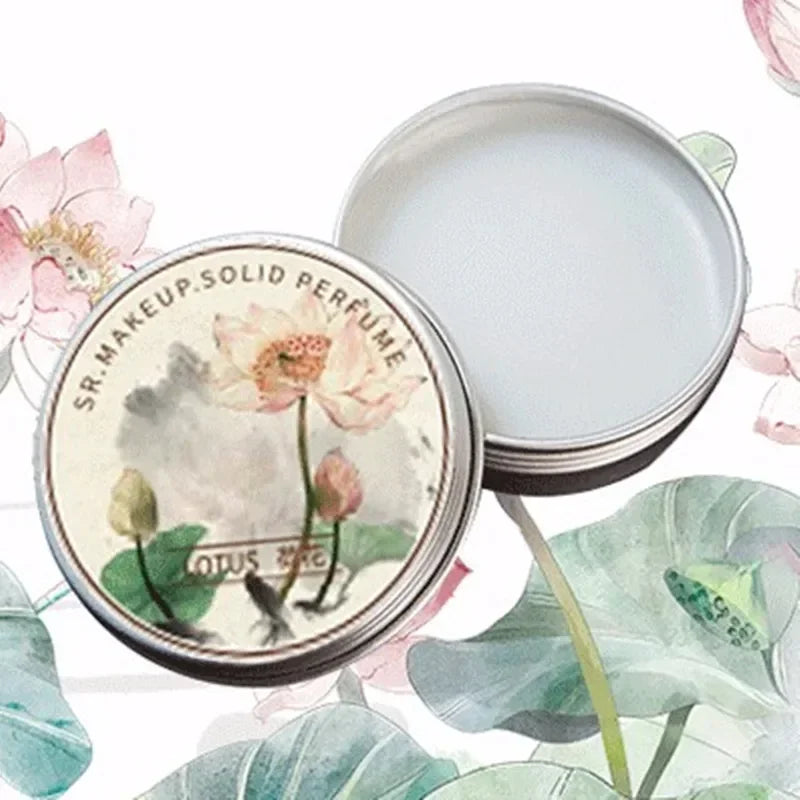 Tidesmit portable solid perfume balm with fresh, elegant long-lasting fragrance for women in a convenient travel tin.