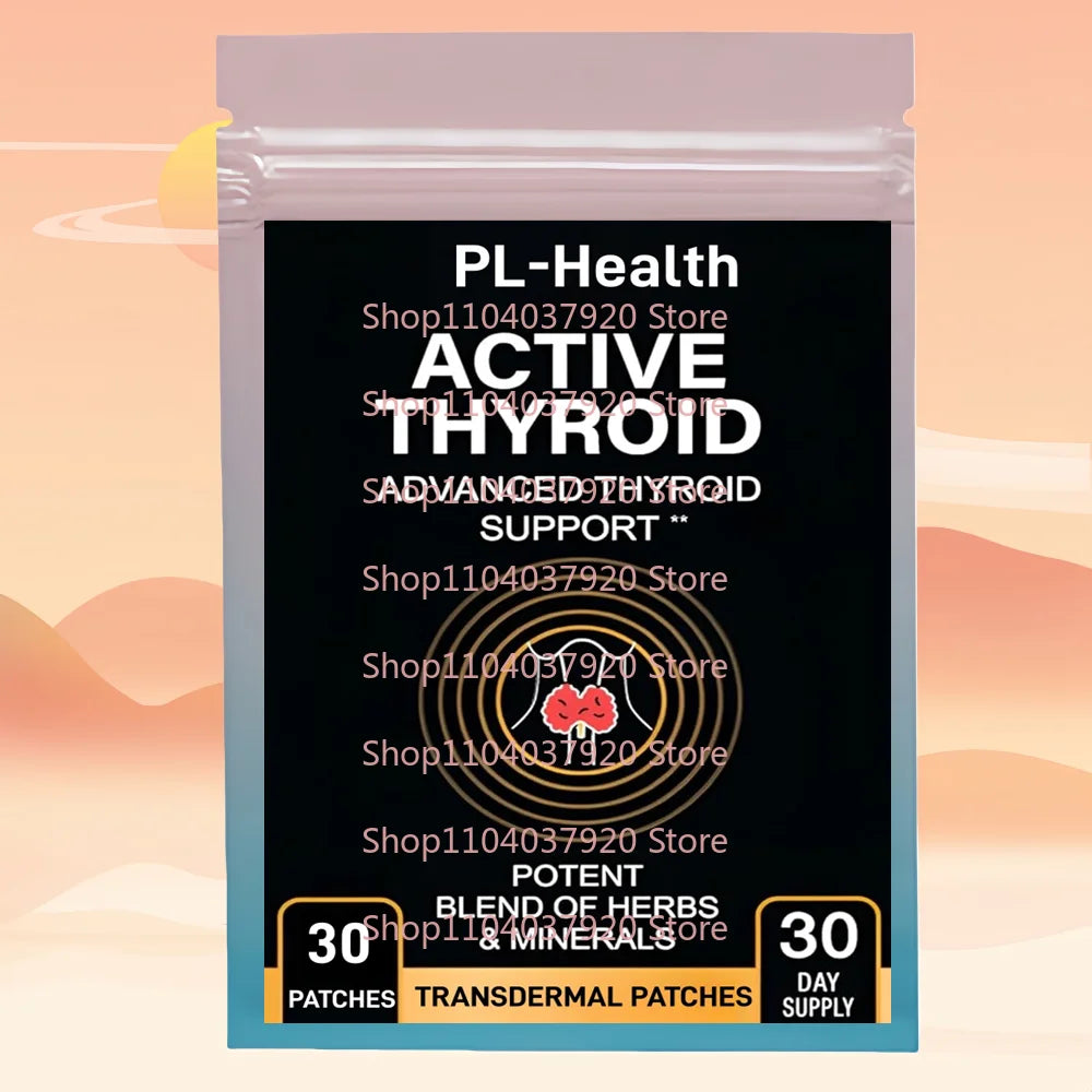 30 Patches Thyroid Support Transdermal Patches Powerful Blend of Iodine, Selenium, Magnesium,Zinc,Vitamin B12 for Optimal Health