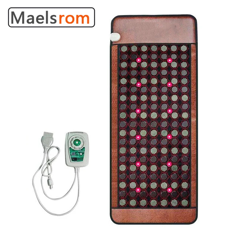 PEMF Therapy Mat with Infrared Heat - Deep Tissue Jade Germanium Pad Massage Cushion Tidesmit