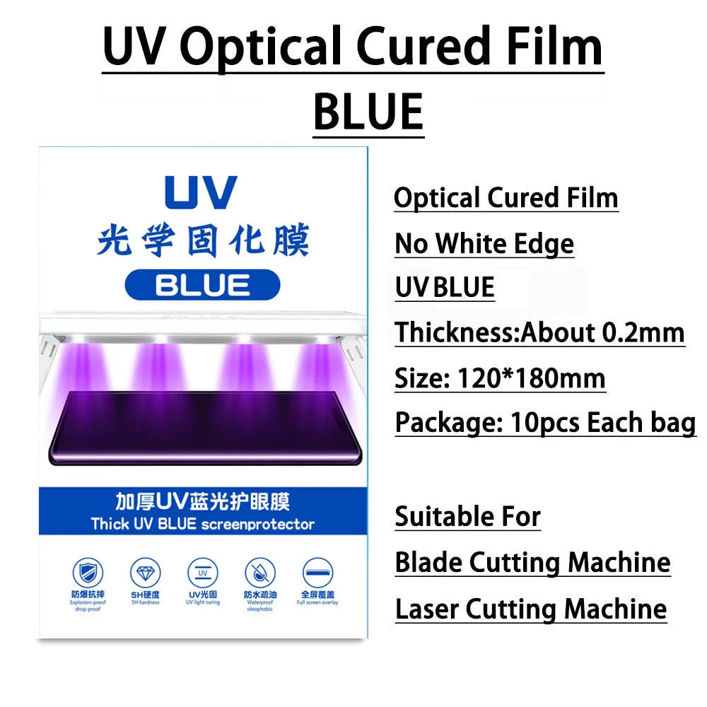 50PCS TPU Flexible Hydrogel Film Straight Curved Screen Protector Cutting Machine Universal Mobile Phone Screen Protective Film