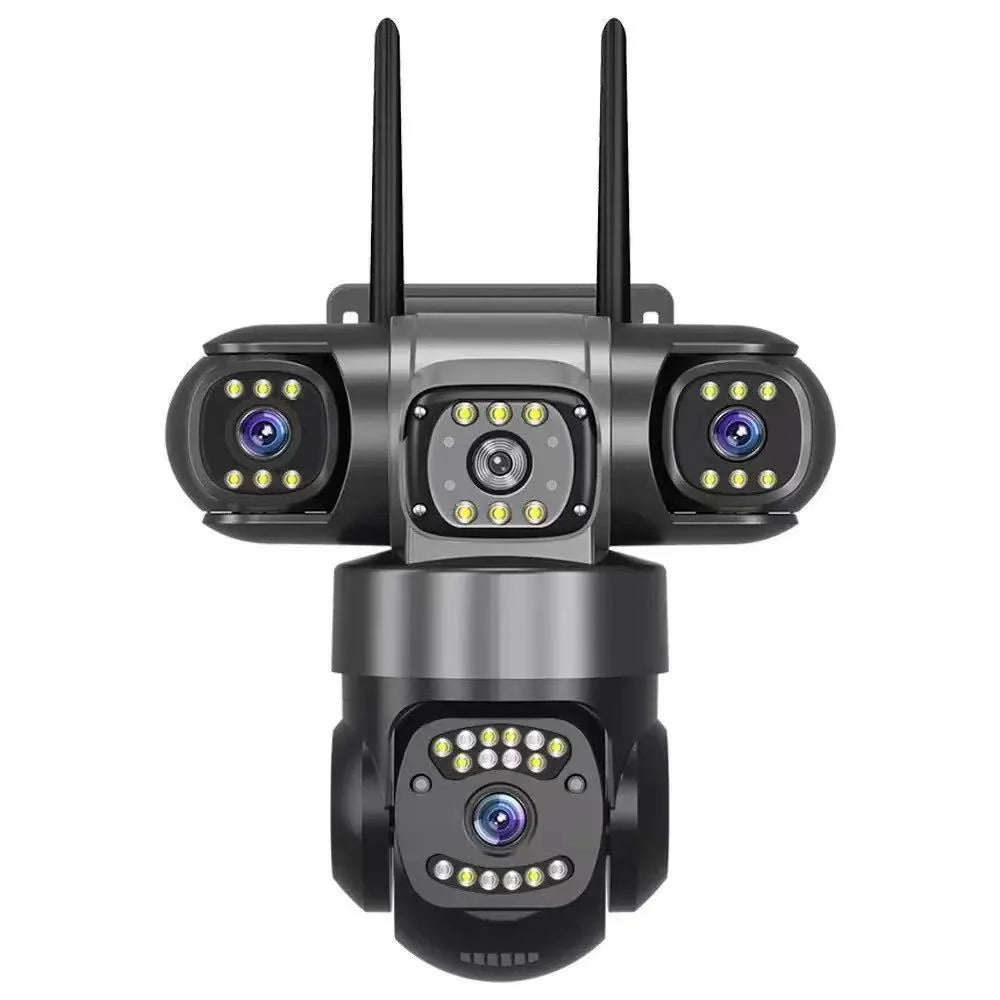 12MP WiFi IP Camera Outdoor Three Lens AI Tracking PTZ 10X Zoom Wireless Security CCTV Video Surveillance