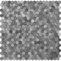 Luxury Metal Stainless Steel Wall Mosaic 3D Bathroom Mosaic Tile Aluminum Hexagon Mosaic Background Wall Sticker Self-adhesive