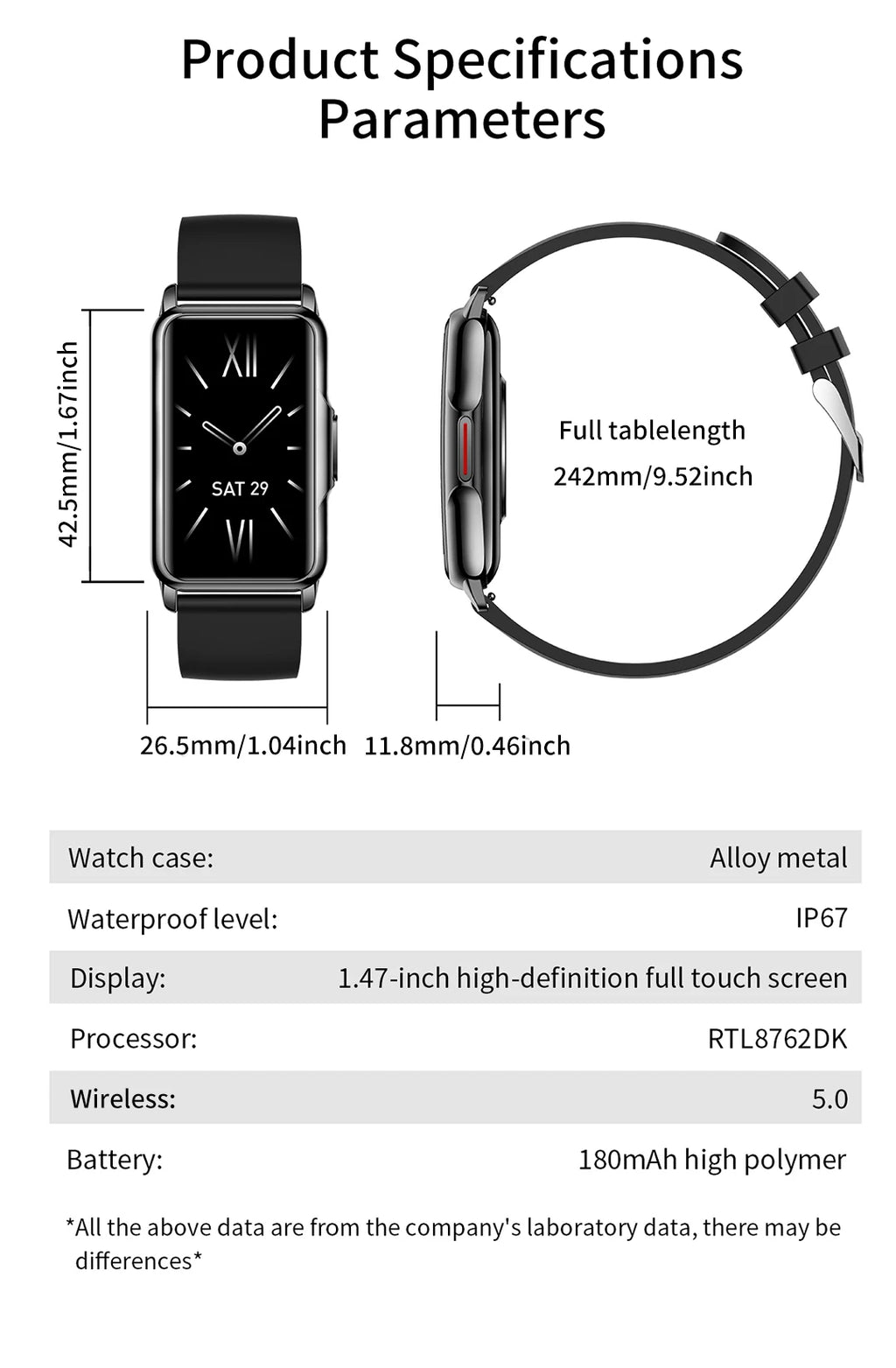 LIGE Smart Watch Men Women Fitness Smart Bracelet Sport Band Heart Rate Blood Pressure Monitor Waterproof Bluetooth Call Watches