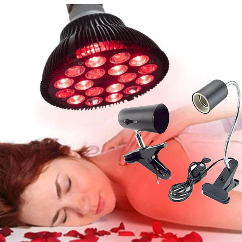 Powerful Red Light Therapy Bulb Anti Aging E27 660nm 850nm Near Infrared IR Lamp Therapy for Skin Pain Relief plant Grow Light P