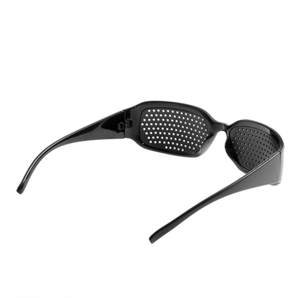 Pin Hole Glasses for Eye Strain Relief - Black Adjustable Frame Tidesmit
