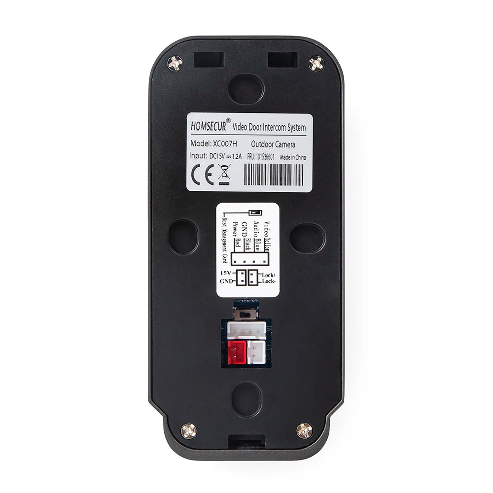 4 Wire IP65 HD Doorbell Camera 13.56Mhz IC Card Access 120° View Angle For HOMSECUR 1080P Tuya WIFI Video Doorbell Intercom