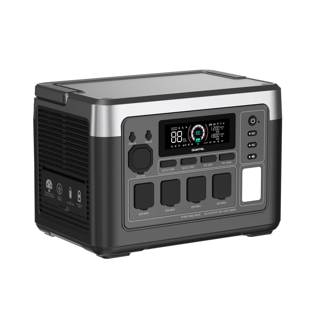 OUKITEL P1000 PLUS Portable Power Station 1800W Solar Generator 1024Wh Lifepo4 Battery Home Backup Outdoor Camping Mobile power