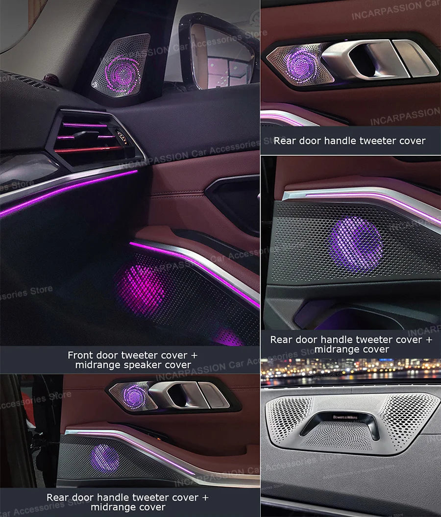 BMW G20 Ambient LED Speaker Cover Upgrade Kit | Interior Audio Lighting Tidesmit