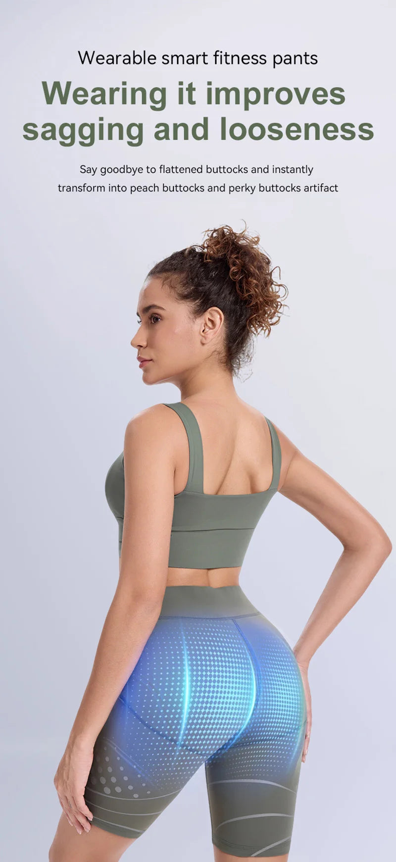 EMS Muscle Stimulator Hip Trainer - Gray Fitness Butt Lifter Relaxation Treatment Tidesmit
