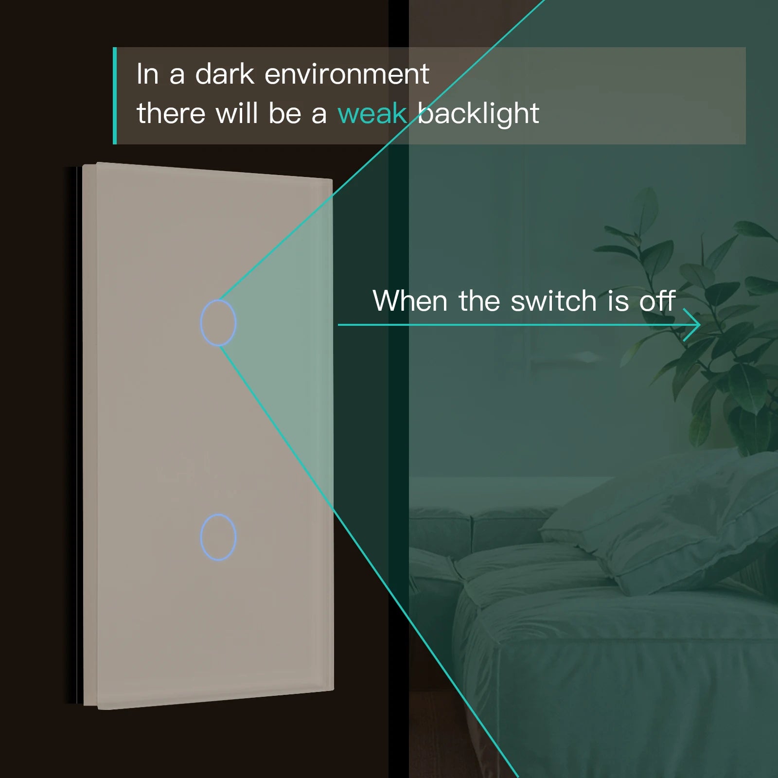 WiFi Smart Light Switch Touch Glass Panel - App-Controlled Automation Tidesmit