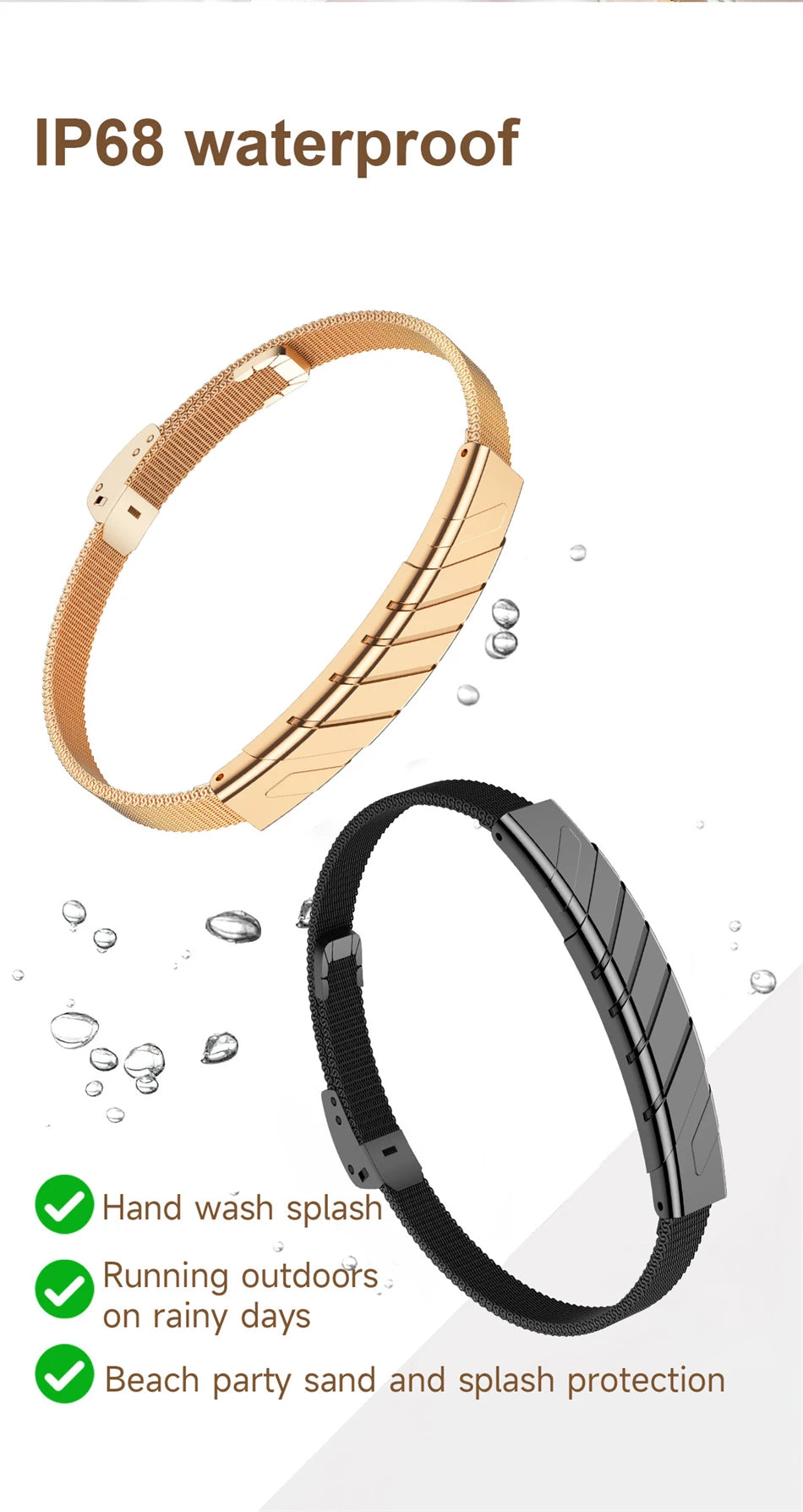 2026 New Bluetooth Smart Bracelet Health Wristband Heart Rate Sleep Stress Monitoring Sport Fitness Tracker No Screen Smartwatch