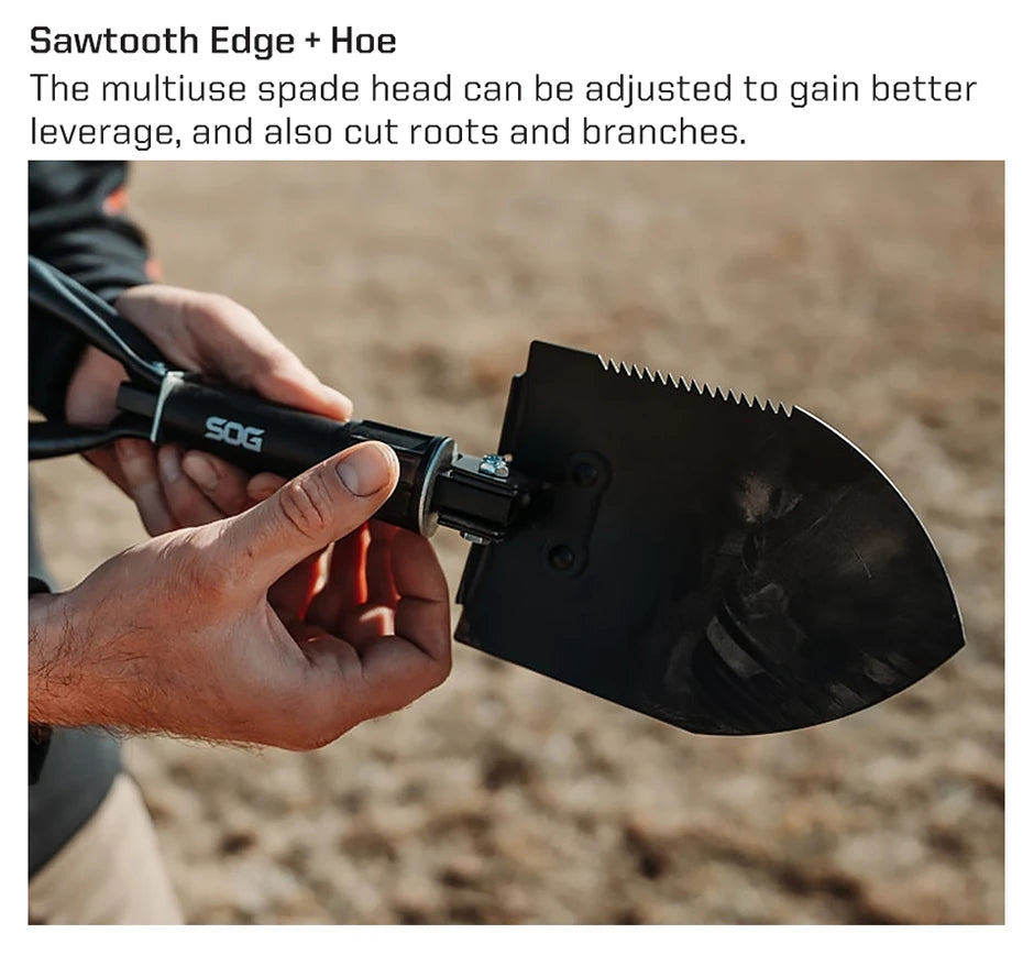 SOG Outdoor Survival Gear Multitool Gardening Entrenching Tools Tactical Folding Shovel Hand Tools Camping Equipments - F08-N