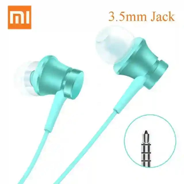 Wired In-Ear Headphones with Mic: Precision Bass for Android Devices Blue Tidesmit