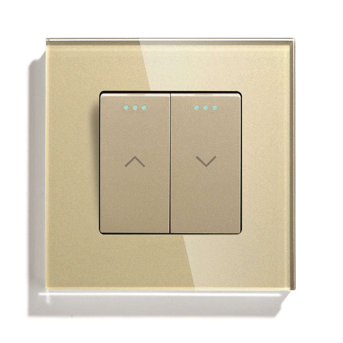 Mechanical Curtain Switch for EU Smart Blinds - Alexa & Google Home Compatible Gold EU standard Tidesmit