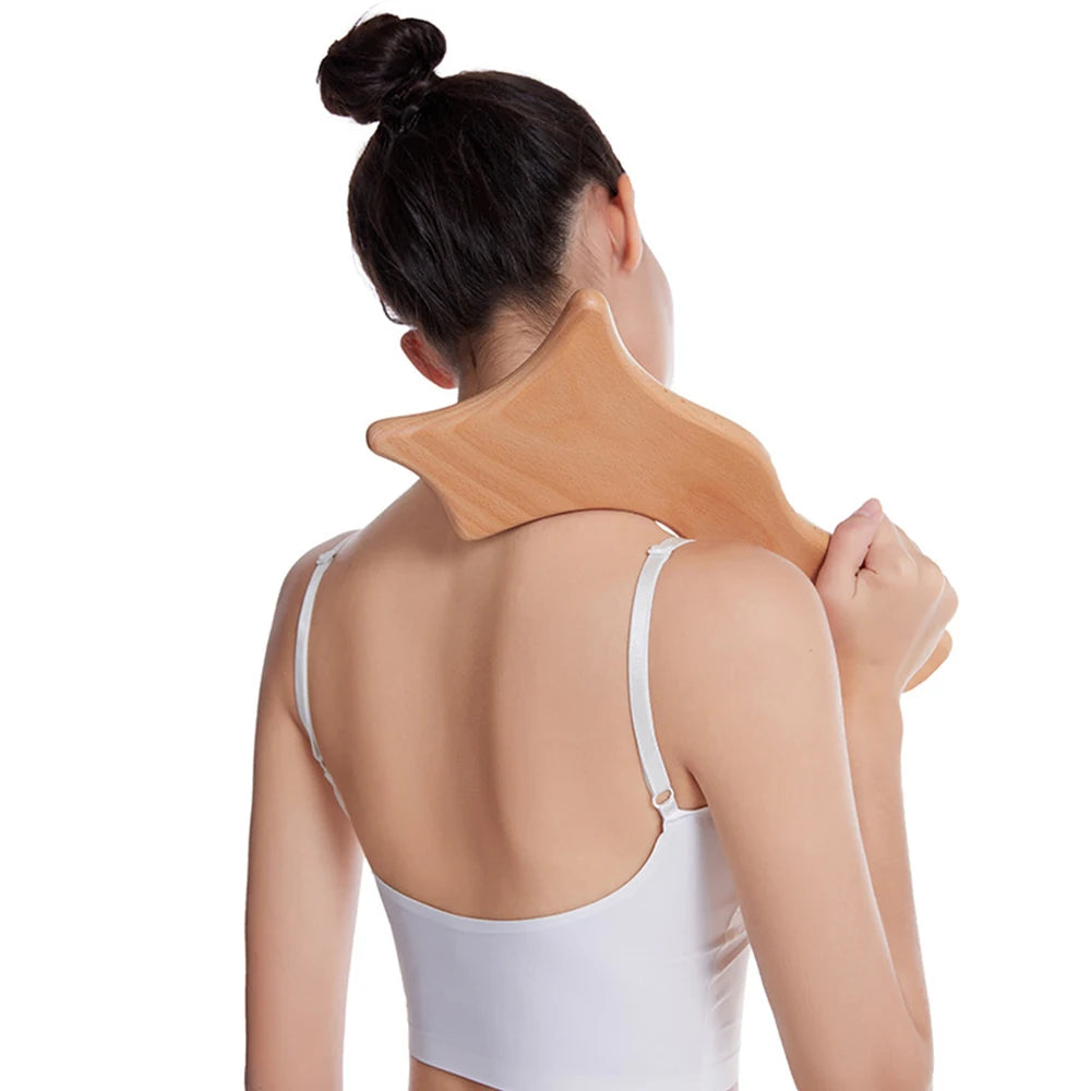 Wood Therapy Massage Tool - 6-Piece Lymphatic Drainage Recovery Set Fascia Gun Tidesmit