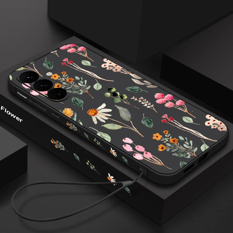 Floral Samsung Galaxy S25 Ultra Case | Slim Shock-Absorbing Cover Tidesmit