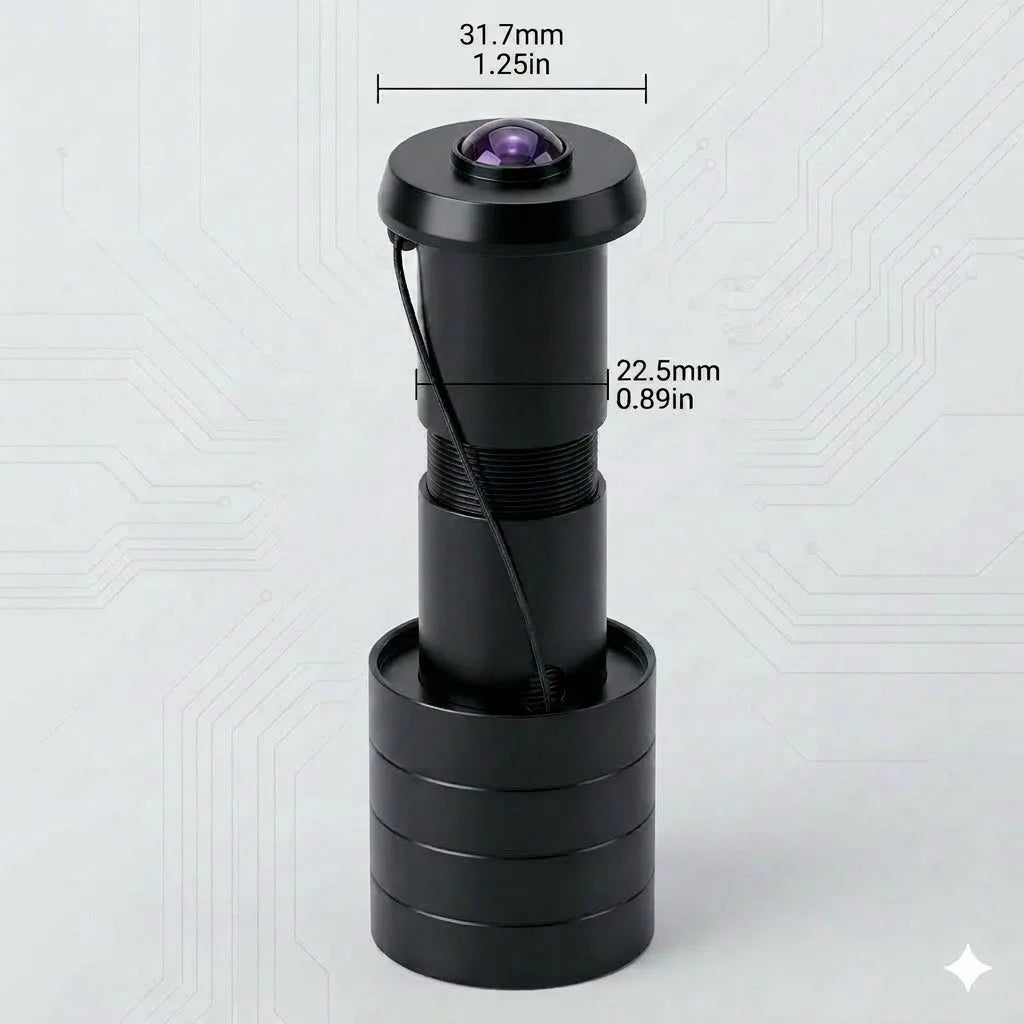 IR Night Vision 3MP 2K HD 180° Video Doorbell Peephole Camera Two-Way Audio Motion Detect, Tuya App, Dual WiFi, EU/US/UK/AU Plug