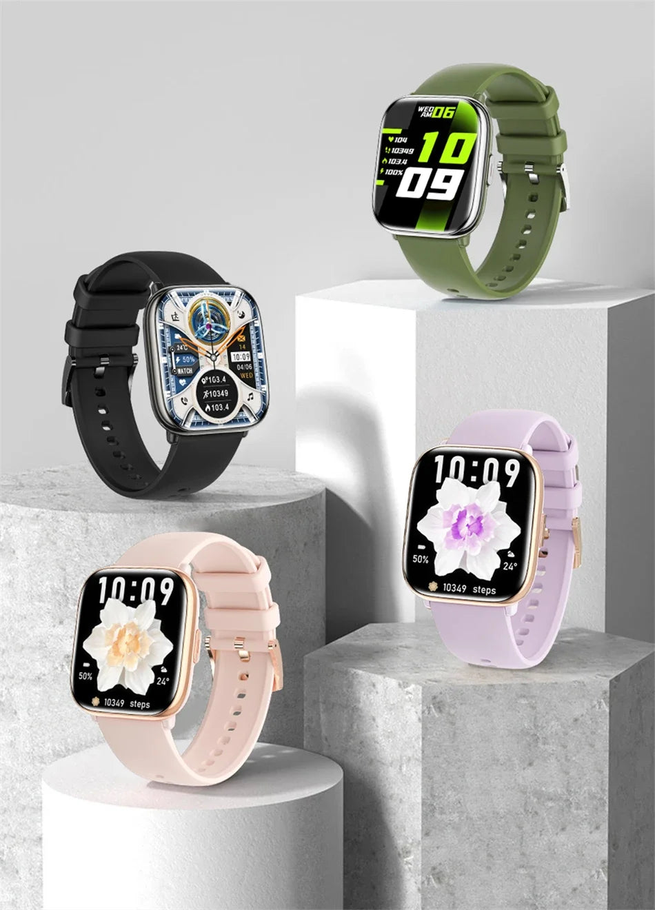 2026 New Smart Watch Full Touch Screen Bluetooth Call AI Voice Heart Rate Waterproof Watches Sports Bracelet Smartwatch Women