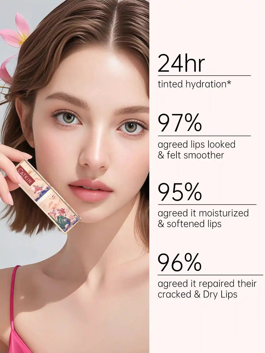 Color Changing Lip Balm: Hydrating Tinted Gloss by Tidesmit Lip Care Tidesmit
